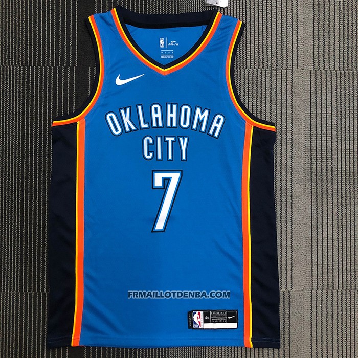Maillot Oklahoma City Thunder Carmelo Anthony NO 7 Icon Bleu